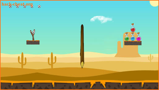 Slingshot Bottle Game screenshot