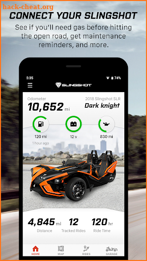 Slingshot® Ride Command screenshot