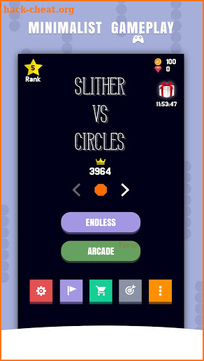 Slither vs Circles screenshot