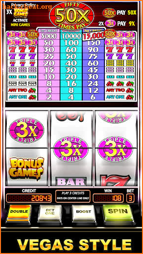 Slot Machine : Free Triple Fifty Times Pay screenshot
