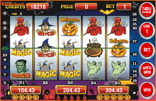 Slot Machine Halloween Lite screenshot