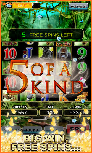 Slot Machine : Wild Gorilla screenshot