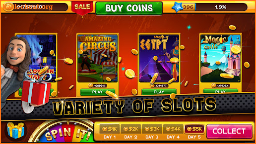 Slots of Vegas VIP club - free spin bulk coin slot screenshot