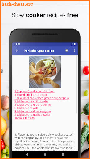 Slow cooker recipes free app with photo offline screenshot