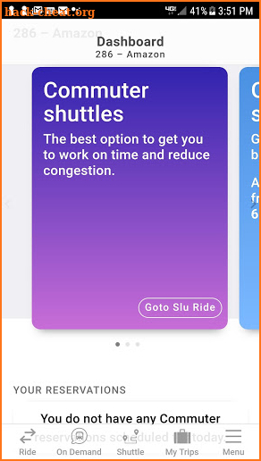 SLU Transportation screenshot
