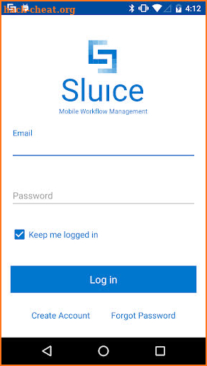 Sluice Work Flow Management screenshot