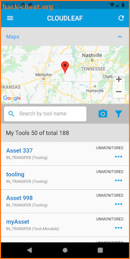 Smart Asset Tracker screenshot