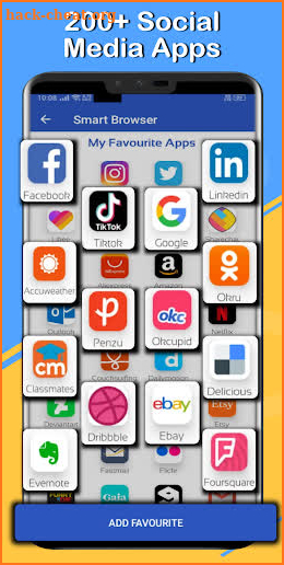 Smart Browser :- All social media and shopping app screenshot