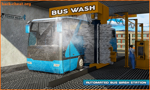 Smart Bus Wash Service: Gas Station Parking Games screenshot