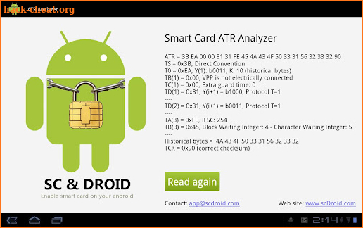 Smart Card ATR Analyzer screenshot