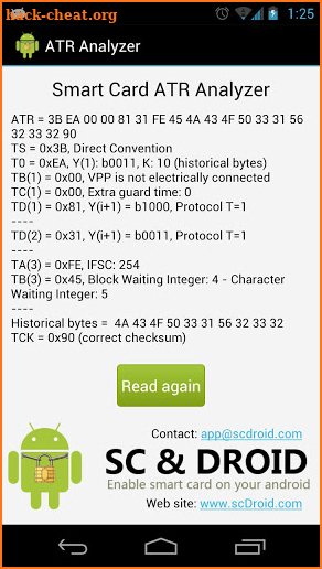Smart Card ATR Analyzer screenshot