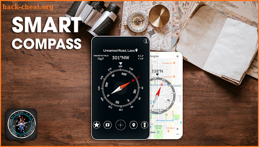 Smart Compass for Android:  Digital GPS Compass screenshot