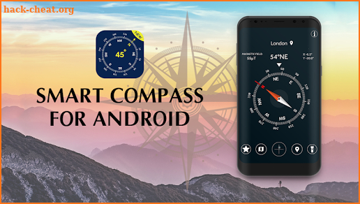Smart Compass for Android: GPS Compass Map 2018 screenshot