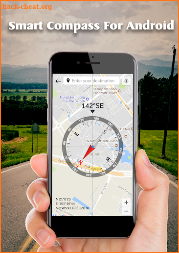 Smart Compass for Android: GPS Compass Map 2018 screenshot