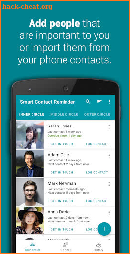 Smart Contact Reminder screenshot