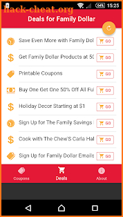 smart coupon family dollar screenshot