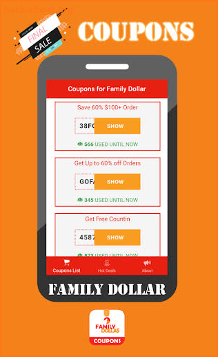 Smart Coupons for Family Dollar Discounts & Offers screenshot