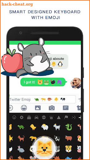 Smart Designed Keyboard with Emoji screenshot