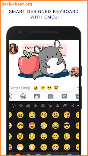 Smart Designed Keyboard with Emoji screenshot