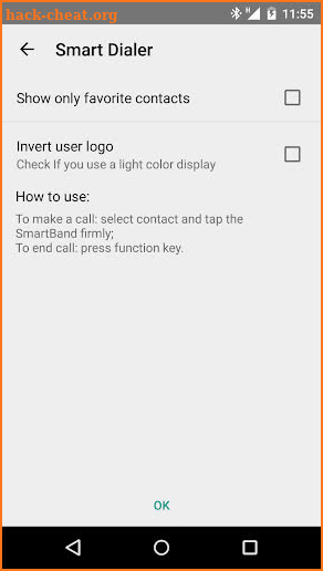 Smart Dialer for SmartBand screenshot