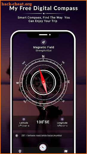 Smart Digital Compass with Map screenshot