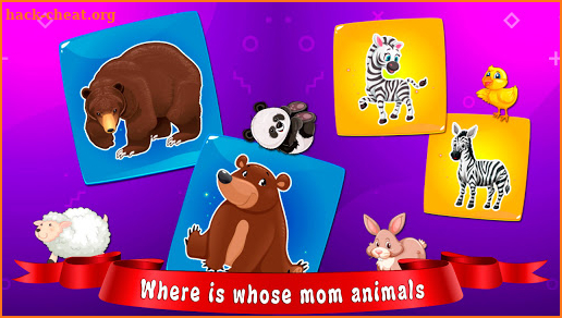Smart games for kids: Where whose mom - animals screenshot