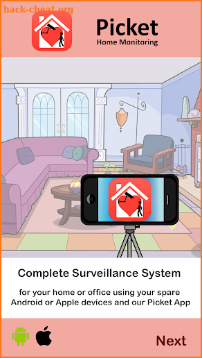 Smart Home Surveillance Picket - reuse old phones screenshot
