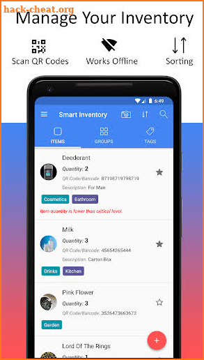 Smart Inventory System - Mobile & Web screenshot
