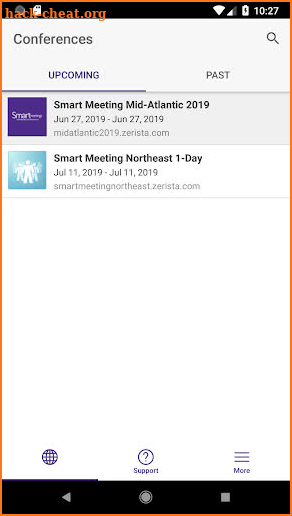 Smart Meetings  2019 Events screenshot