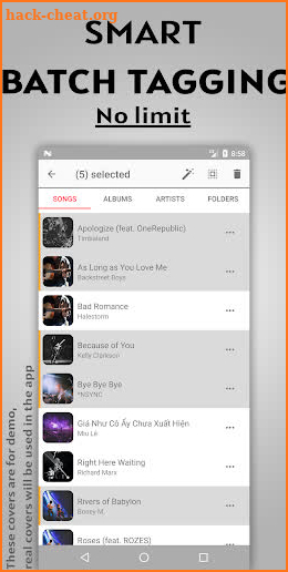 Smart MP3 Tag Editor Download MP3 music album art screenshot