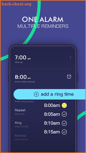 Smart O'Clock-Alarm Clock with Missions for Free screenshot