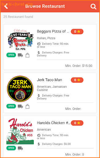 Smart Phone Food Ordering screenshot
