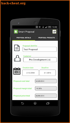 Smart Proposal Business Quote screenshot