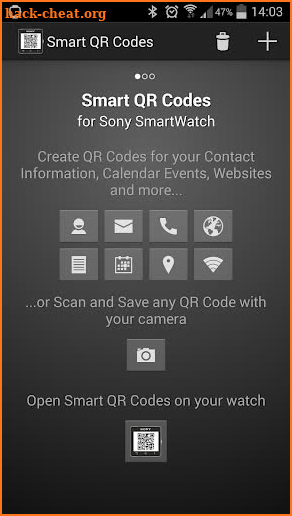 Smart QR Codes - SmartWatch 2 screenshot