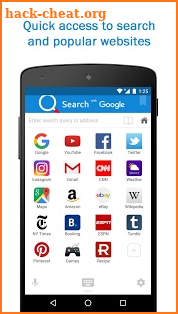 Smart Search & Web Browser – light & fast engine screenshot