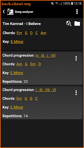 s.mart Song Analyzer (Chords) screenshot