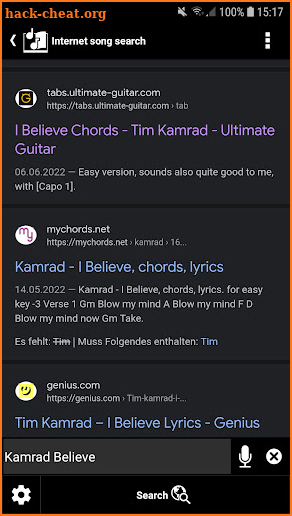 s.mart Song Analyzer (Chords) screenshot