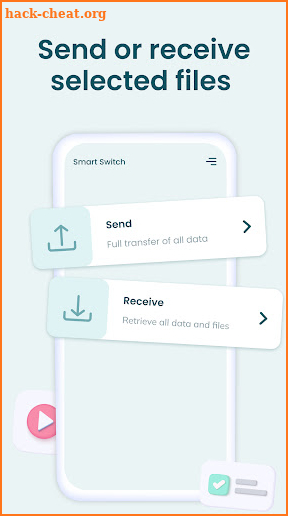 Smart switch: content transfer screenshot