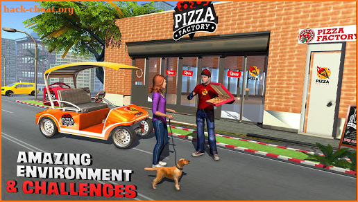 Smart Taxi Pizza Delivery Boy: New Driving Games screenshot