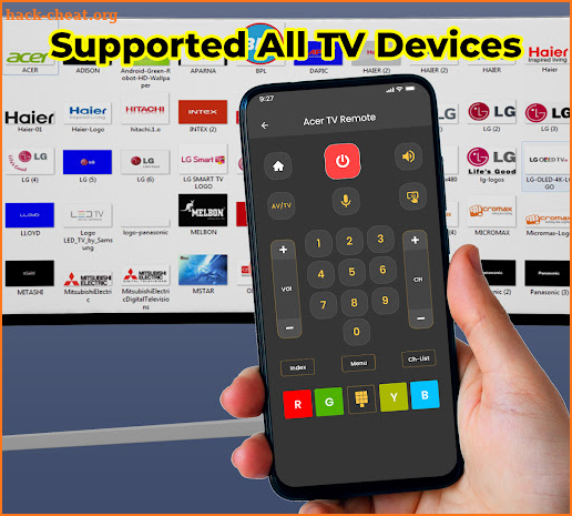 smart tv remote universal screenshot