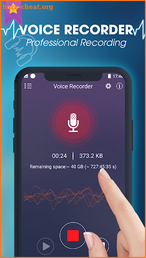 Smart voice recorder: Digital audio recording screenshot