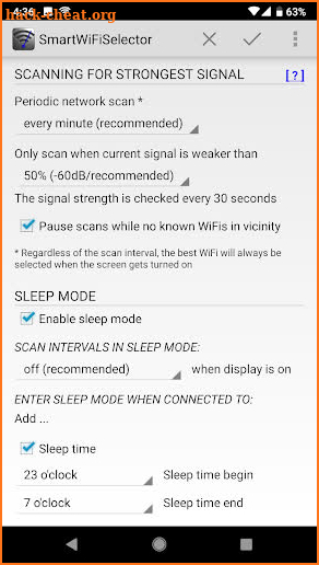 Smart WiFi Selector screenshot
