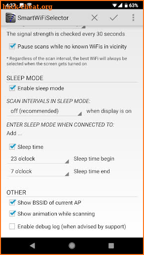 Smart WiFi Selector screenshot