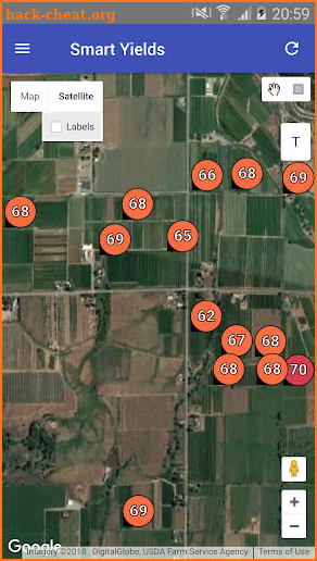 Smart Yields Map screenshot