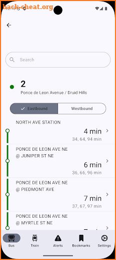 Smarta - transit info screenshot