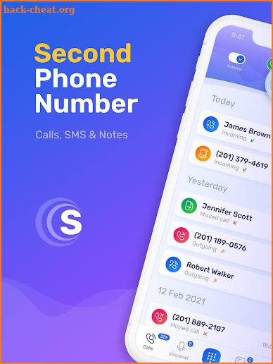 SmartCall: Second phone number screenshot
