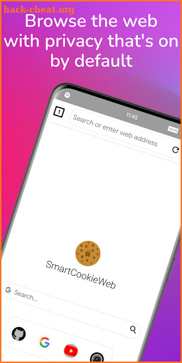 SmartCookieWeb Privacy Browser screenshot