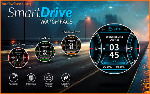 SmartDrive Watch Face screenshot