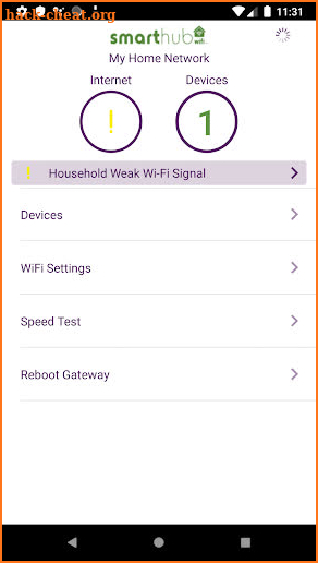 SmartHub Wifi screenshot
