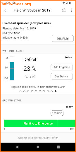 Smartirrigation Soybean screenshot